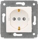 Legrand Cariva Diy 695947 Розетка с заземляющим контактом (16 А, под рамку, скрытая установка, шторки, белый)