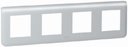 Legrand Mosaic 079008 Рамка 4х2 модуля (горизонтальная, алюминий)