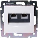 Legrand Valena 774439 Розетка телефонная (2xRJ11, под рамку, скрытая установка, белая)