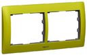 Legrand Galea Life 771922 Рамка 2-постовая (горизонтальная, metal magic green)