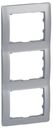 Legrand Galea Life 771307 Рамка 3-постовая (вертикальная, soft aluminium)