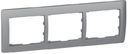 Legrand Galea Life 771303 Рамка 3-постовая (горизонтальная, soft aluminium)