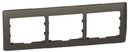 Legrand Galea Life 771203 Рамка 3-постовая (горизонтальная, dark bronze)