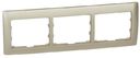 Legrand Galea Life 771403 Рамка 3-постовая (горизонтальная, titanium)