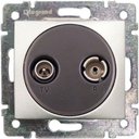 Legrand Valena 770134 Розетка телевизионная (TV+R, под рамку, скрытая установка, проходная, алюминий)
