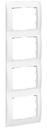 Legrand Galea Life 771008 Рамка 4-постовая (вертикальная, white)
