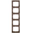 Legrand Galea Life 771709 Рамка 5-постовая (вертикальная, corian cocoa brown)