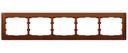 Legrand Galea Life 771975 Рамка 5-постовая (горизонтальная, cherry wood)