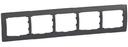 Legrand Galea Life 771205 Рамка 5-постовая (горизонтальная, dark bronze)