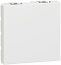 Legrand Mosaic 077071 Заглушка 2 модуля (скрытая установка, белая)