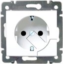 Legrand Valena 774394 Розетка с заземляющим контактом (16 А, в сборе, скрытая установка, мех. система выталкивания вилки, белый)