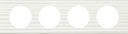 Legrand Celiane 069014 Рамка 4-постовая (Corian белый рельеф)