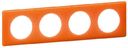 Legrand Celiane 066654 Рамка 4-постовая (оранжевый муар)
