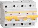 IEK ВА47-100 MVA40-4-080-D Автоматический выключатель четырехполюсный 80А (10 кА, D)