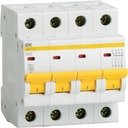 IEK ВА47-29 MVA20-4-008-C Автоматический выключатель четырехполюсный 8А (4.5 кА, C)