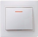 IEK EVK11-K01-10-DM ВС10-1-1-КБ Выключатель 1кл с инд. 10А КВАРТА (белый)