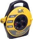 Катушка УК10 с т/з 4 места 2Р+PЕ/10м 3х1,5 мм2 Industrial