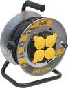 Катушка УК20 на мет с т/з 4 места 2Р+PЕ/20м КГ 3х1,5мм2 IP44 Professional