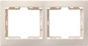 IEK EMK20-K33-DM РГ-2-ККм Рамка 2-местн. горизонт. КВАРТА (кремовый)