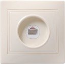 IEK EKK10-K33-DM РК10-ККм Розетка 1местн. комп. КВАРТА (кремовый)