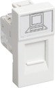 Розетка информационная RJ-45 UTP кат.5e, 1 модуль. РКИ-10-00-П