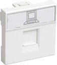 Розетка информационная RJ-45 UTP кат.5e, 2 модуля. РКИ-20-00-П