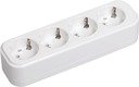 IEK KYP11-16-04-00-Z Розетка переносная разб. К04 4 места CLASSIC