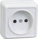 IEK ERO10-K01-10-DC РС20-2-ОБ Розетка 1местн. без з/к 10А откр.уст. ОКТАВА (белый)