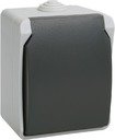 IEK ERS12-K03-16-54-DC РСб20-3-ФСр Розетка одноместная с з/к для открытой установки IP54