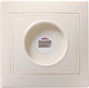 IEK ETK10-K33-DM РТ10-ККм Розетка 1местн. телефонная КВАРТА (кремовый)