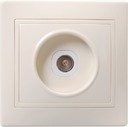 IEK EAK10-K33-DM РТВ10-ККм Розетка 1местн. телевиз. КВАРТА (кремовый)