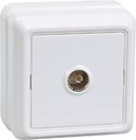 IEK EAO10-K01-DC РТВ20-ОБ Розетка 1местн. телевиз. ОКТАВА (белый)