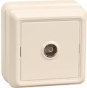 IEK EAO10-K33-DC РТВ20-ОКм Розетка 1местн. телевиз. ОКТАВА (кремовый)