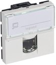 Legrand Mosaic 076565 Розетка компьютерная (RJ45, Cat.6, FTP, под рамку, скрытая установка, 2 модуля, белая)
