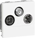 Legrand Mosaic 078786 Розетка телевизионная (TV+R+SAT, под рамку, скрытая установка, 1.5 дБ, 2 модуля, белый)