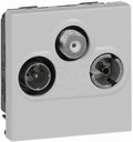 Legrand Mosaic 079296 Розетка телевизионная (TV+R+SAT, под рамку, скрытая установка, 1.5 дБ, 2 модуля, алюминий)