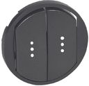 Legrand Celiane 067904 Клавиша двойная (подсветка, графит)
