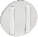 Legrand Celiane 065002 Клавиша тонкая двойная (белая)