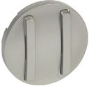 Legrand Celiane 065102 Клавиша тонкая двойная (титан)
