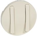 Legrand Celiane 066299 Клавиша тонкая двойная (слоновая кость)
