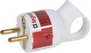 Legrand Элиум 050190 Вилка электрическая угловая (16 А, с заземлением, кольцо, винт. зажим, белый)