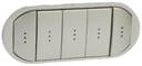 Legrand Celiane 068320 Клавиша пятерная (подсветка, титан)
