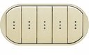 Legrand Celiane 066213 Клавиша пятерная (с возм. подсветки, слоновая кость)