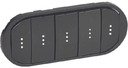 Legrand Celiane 067906 Клавиша пятерная (подсветка, графит)