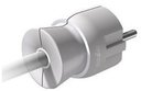 Legrand Элиум 050187 Вилка электрическая с заземлением прямая (16 А, белый)