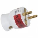 Legrand Элиум 050188 Вилка электрическая с заземлением угловая (16 А, нижний ввод, белый)
