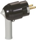 Legrand Элиум 050176 Вилка электрическая с заземлением угловая (16 А, рычаг, винт. зажим, черный)