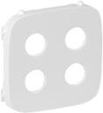 Legrand Valena Allure 755295 Крышка розетки аудио (2 канала, разъем "банан", белая)