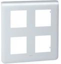 Legrand Mosaic 079038 Рамка 2х2х2 модуля (горизонтальная, алюминий)