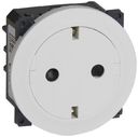 Legrand Celiane 067166 Розетка с заземляющим контактом (16 А, безвинт. зажимы, под рамку, шторки, скрытая установка, белая)